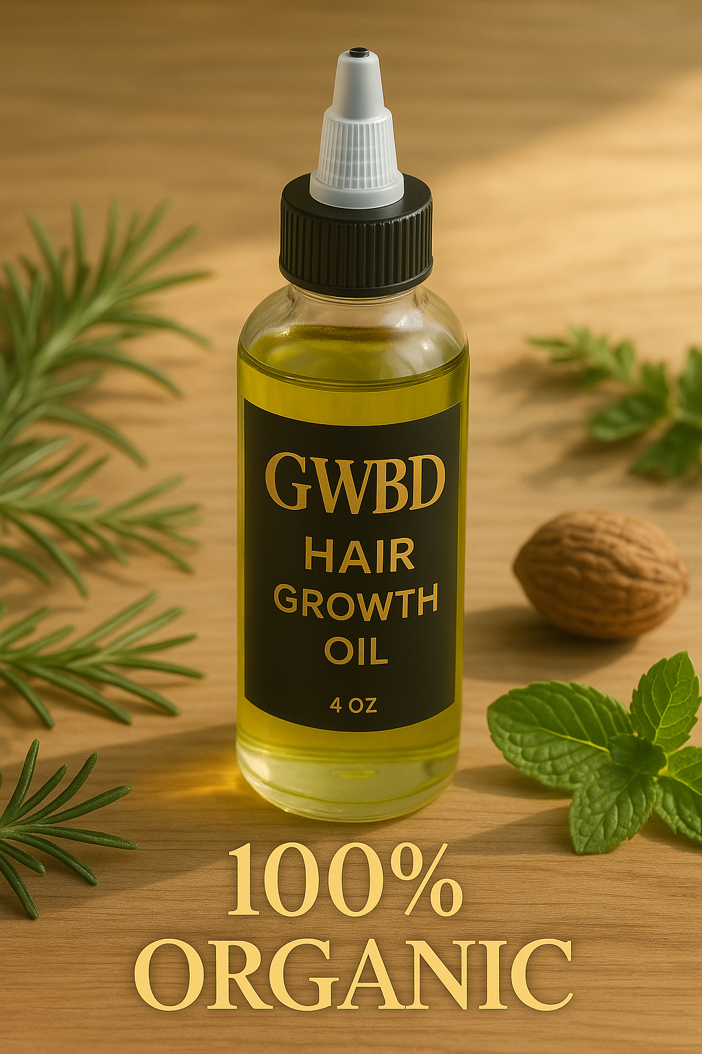 Organic hair growth oil